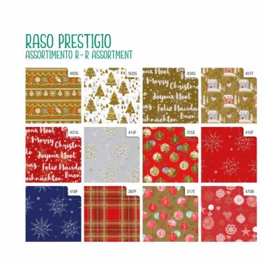 Carta regalo raso rotolino da 70cm x2mt ass.r