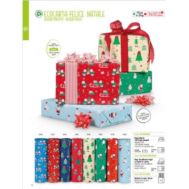 Carta regalo ecocarta rotolino da 70cm x2mt ass.8n