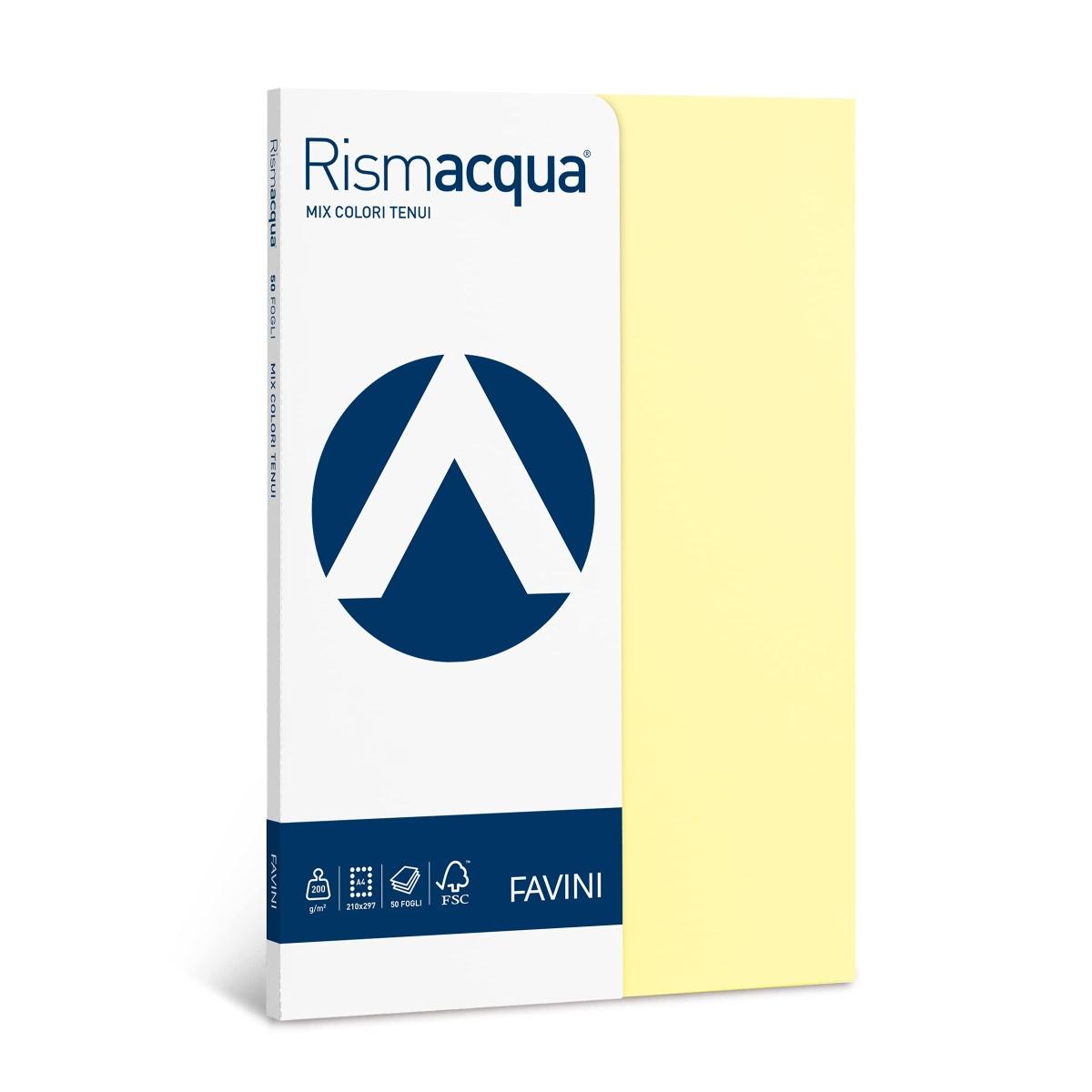 Rismacqua 200gr a4 50fg ass. c.tenui