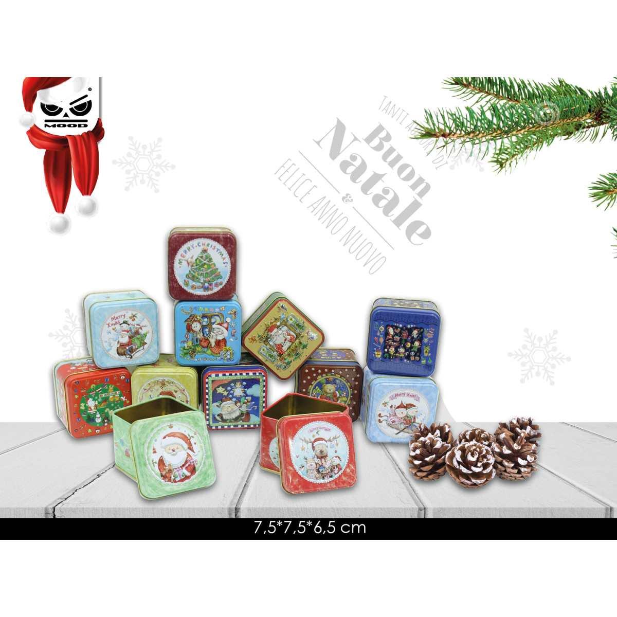 Scatolina in latta quadrata