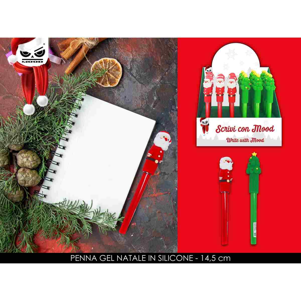 Penna gel natale in silicone