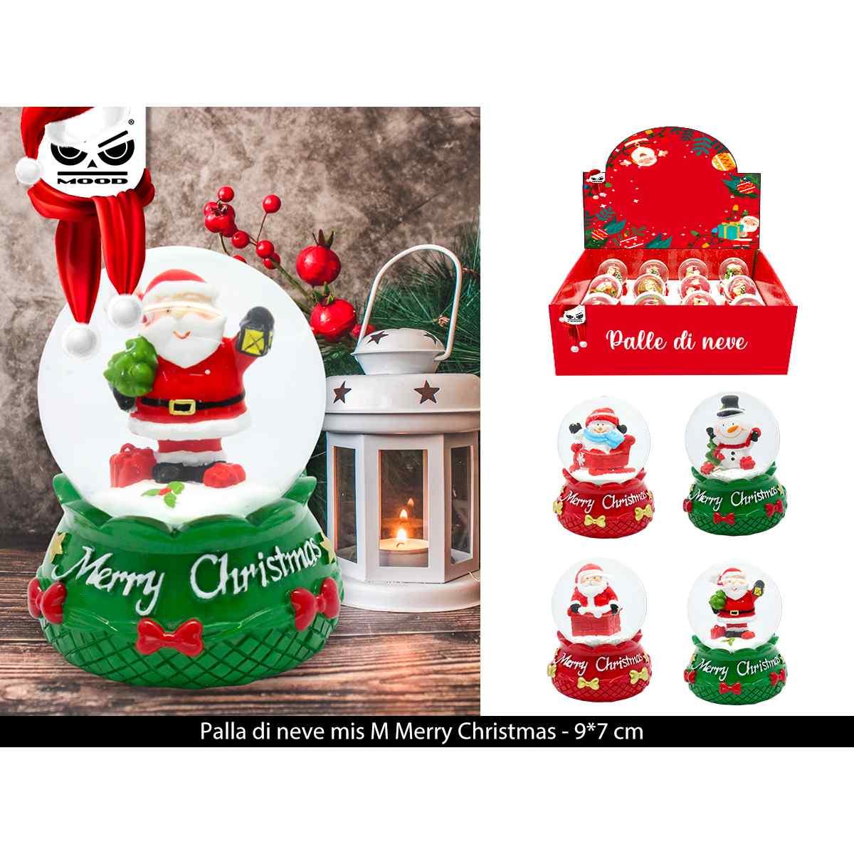 Palla di neve mis m merry cristmas