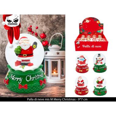 Palla di neve mis m merry cristmas