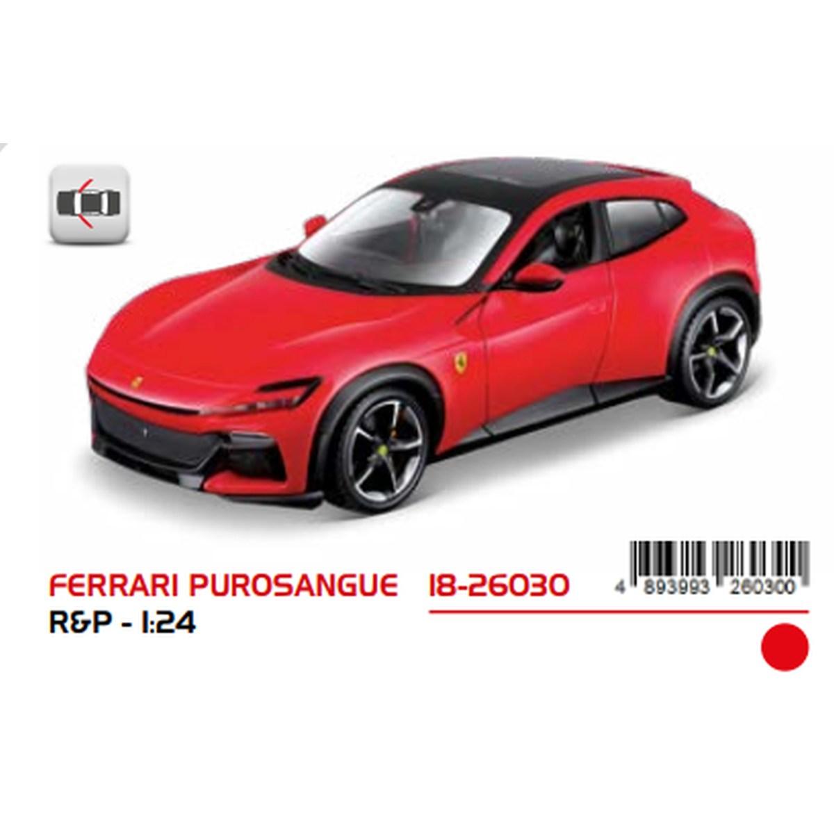 Burago ferrari purosangue red 1:24