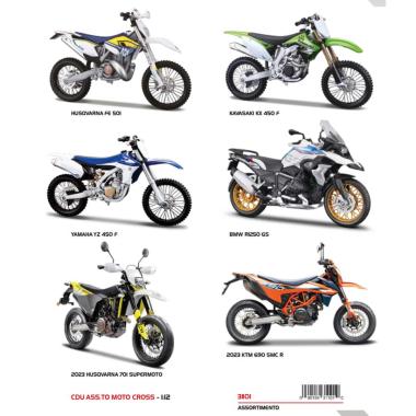 Burago ass.moto cross 1:12