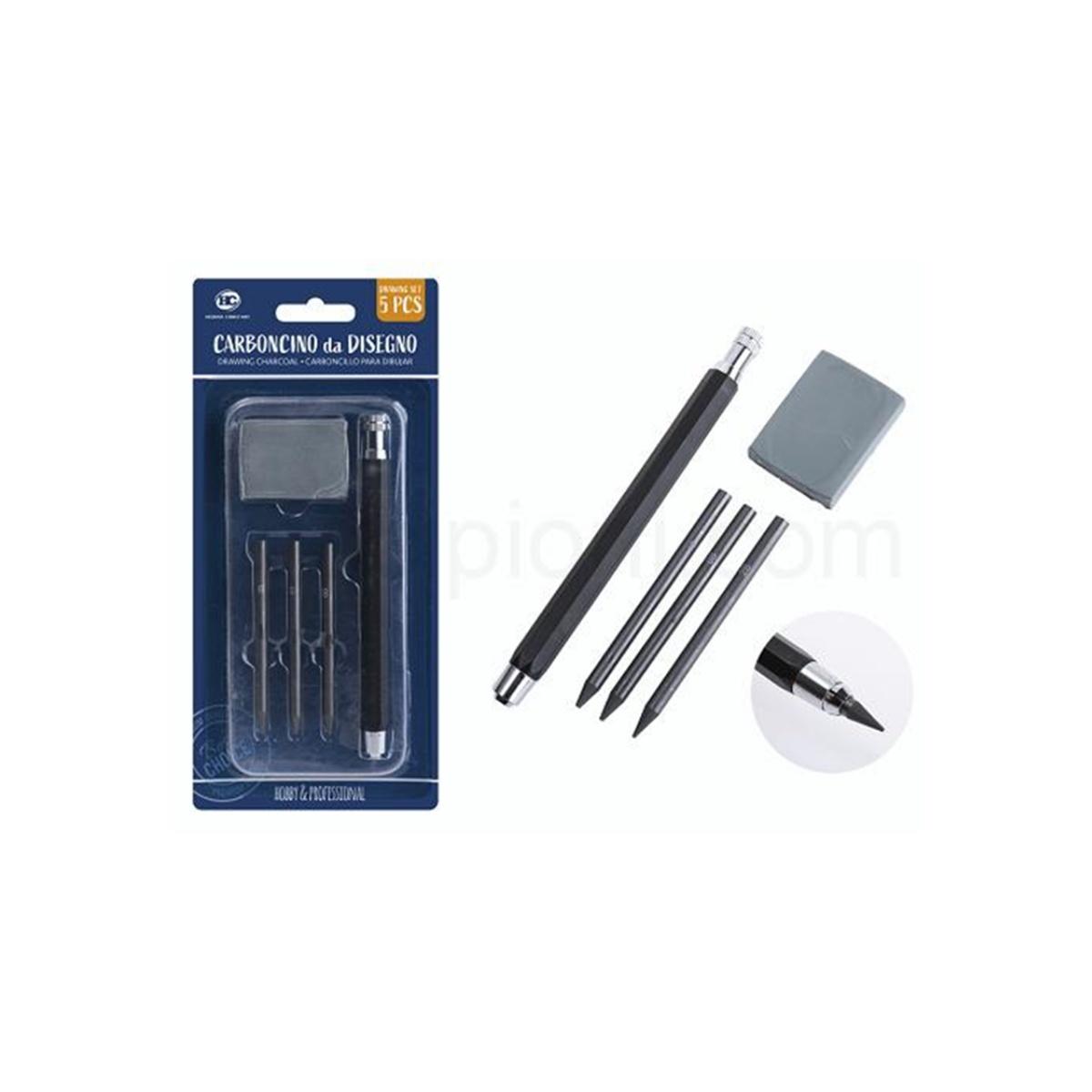 Set portamina 5.6mm + carboncino + gomma