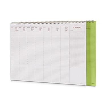 Planning da tavolo settimanale maxi spiralato ppl 50x35