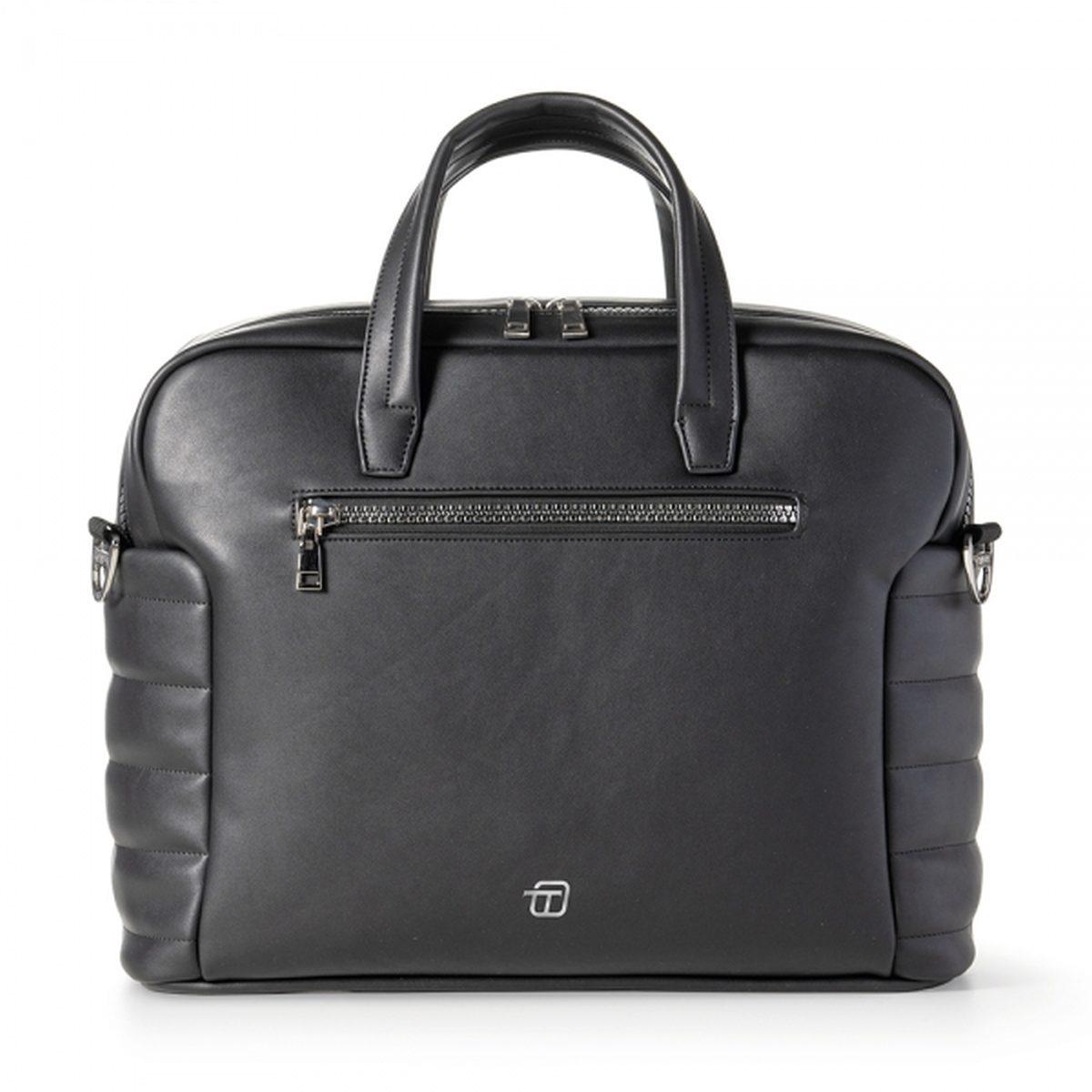 Borsa business bag 2 manici similpelle nero grafite