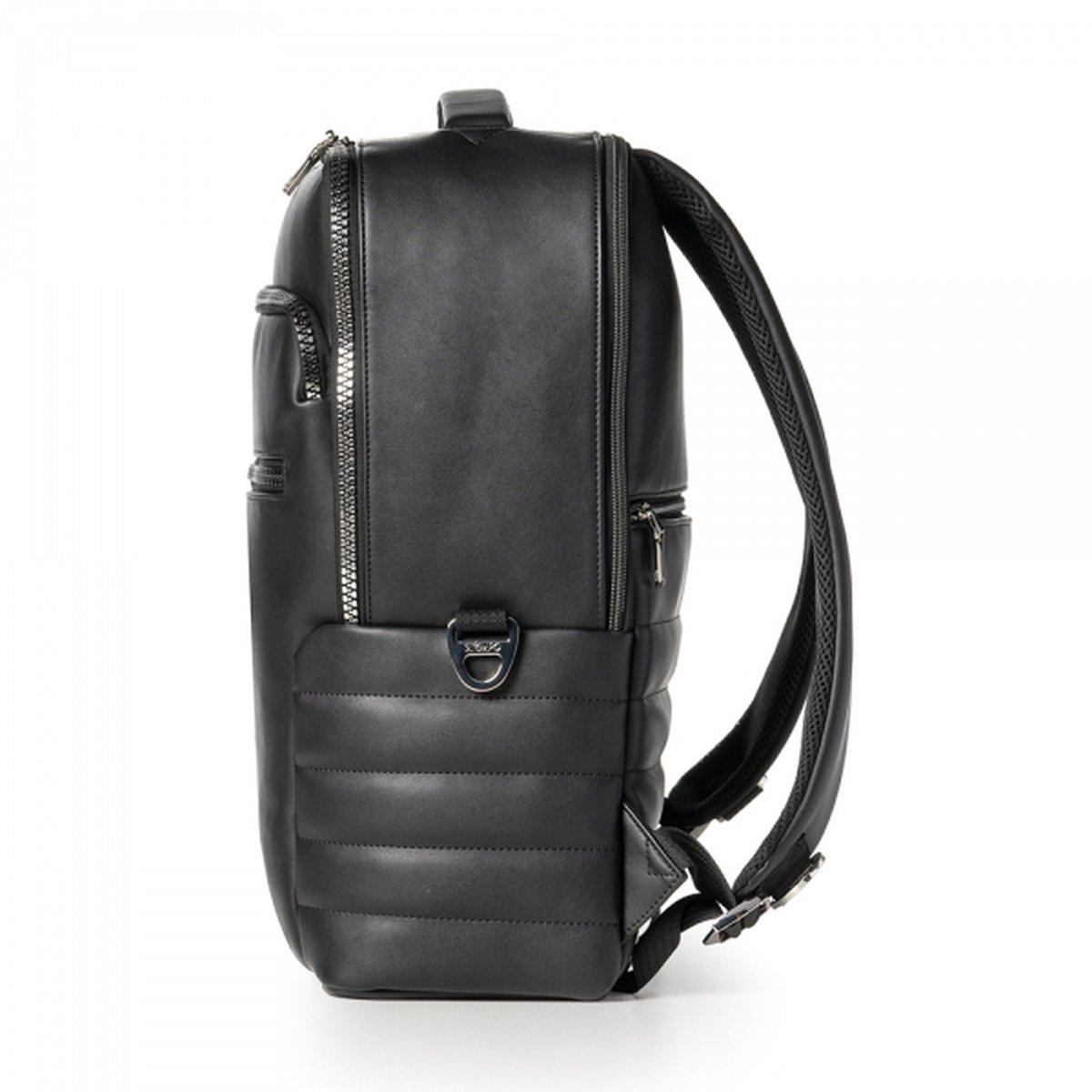 Zaino travel follow me con doppia tasca frontale nero grafite