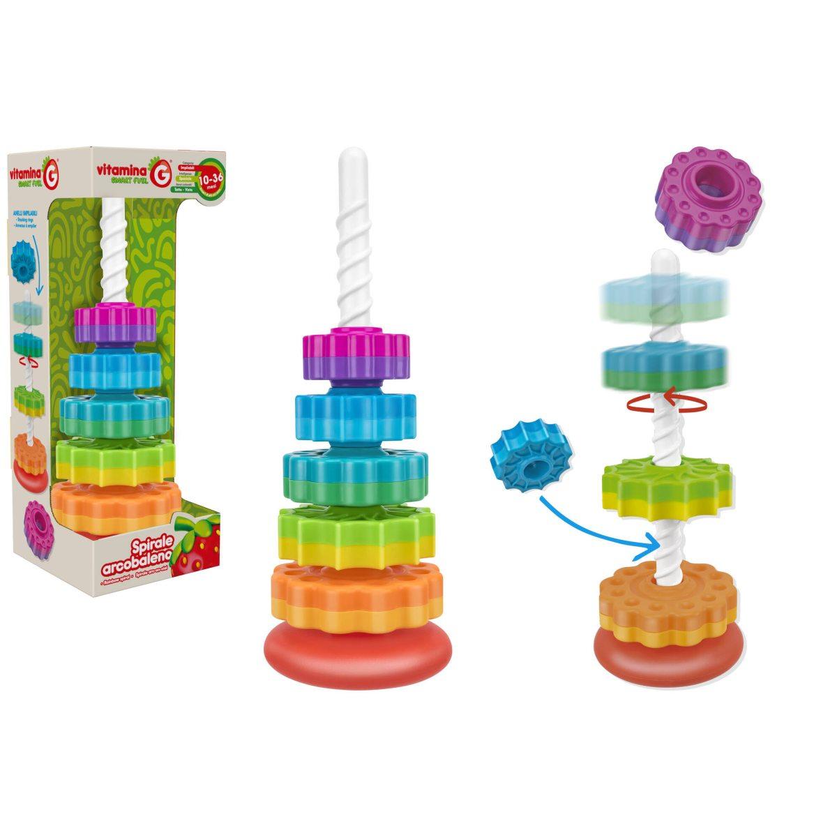 Torre ingranaggi impilabile ad incastro 5pz