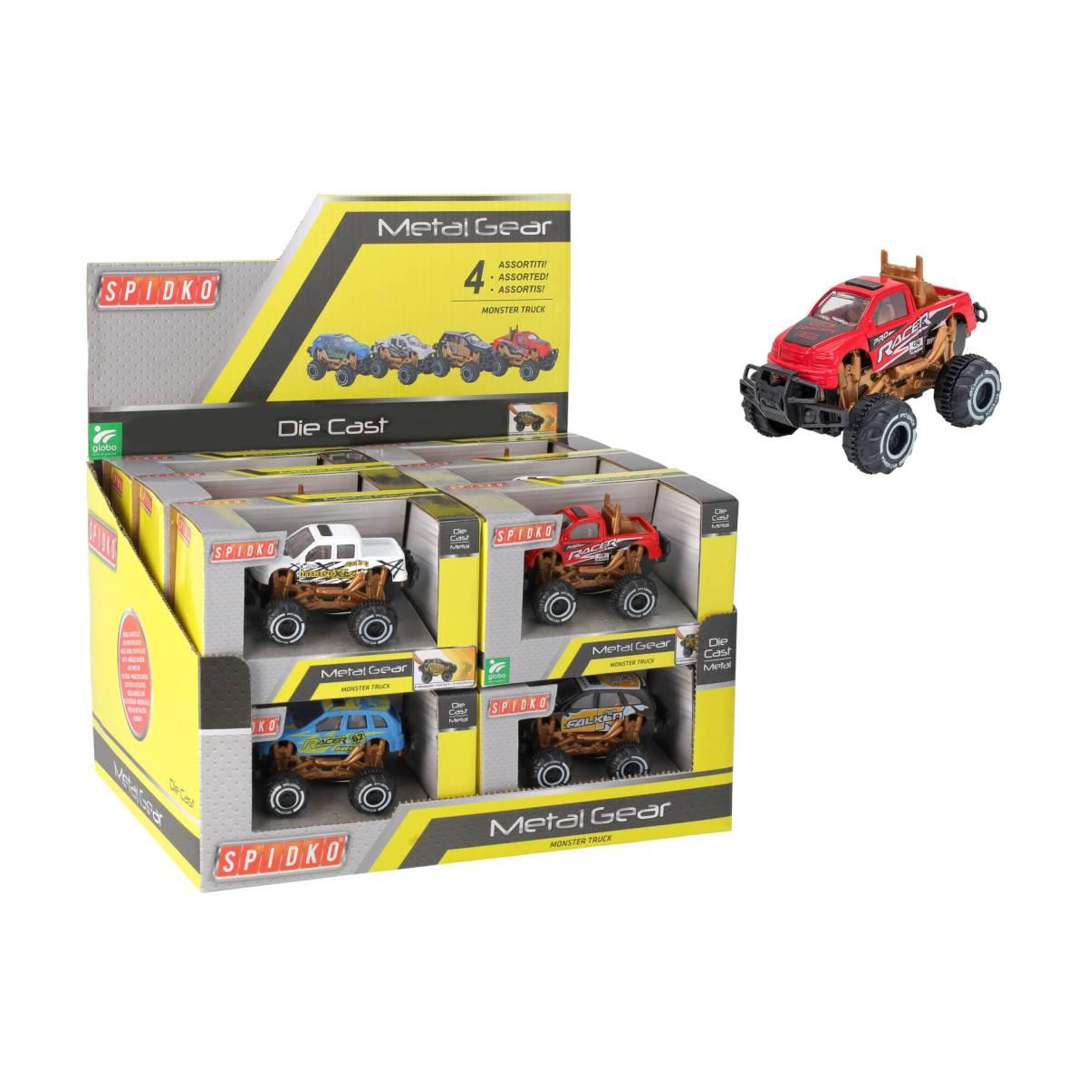 Fuoristrada retrocaric die cast 12pz d/box 4col.