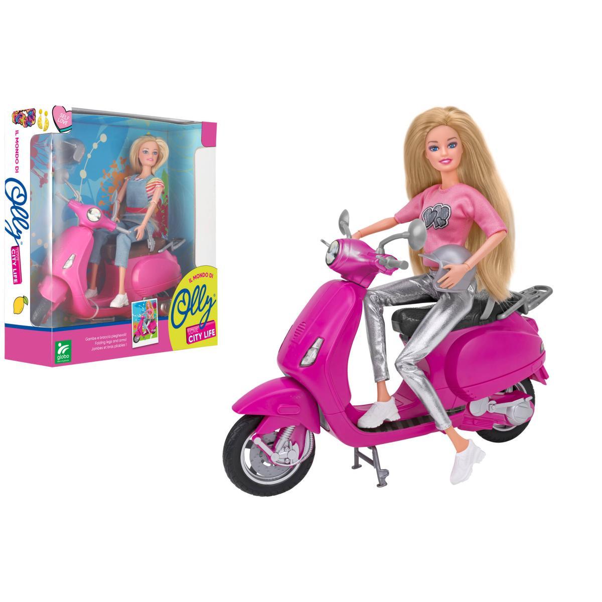 Bambola fashion c/scooter 2 ass.