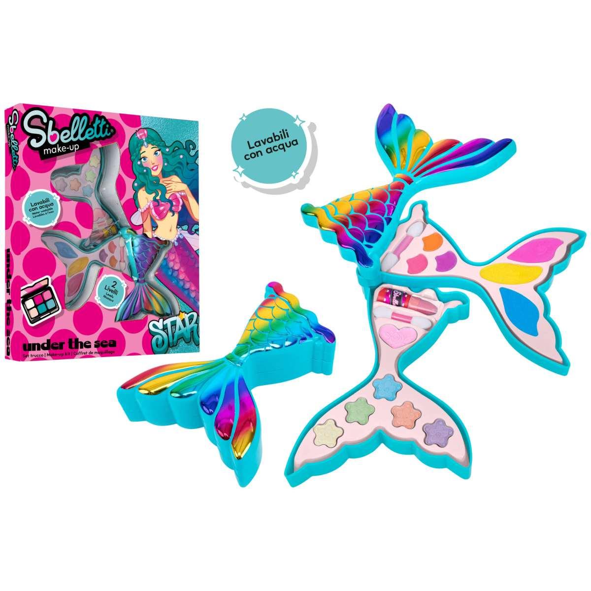 Sbelletti cofanetto trucchi sirenetta 2 liv.