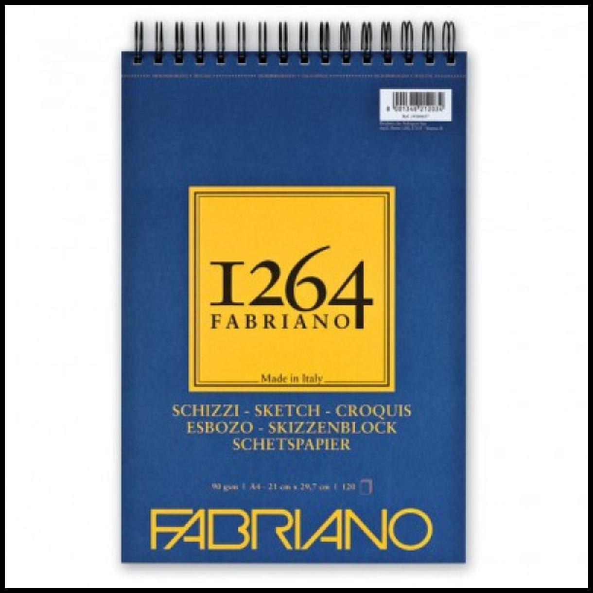 Blocco schizzi 1264 a4 90gr c/spirale 120pg