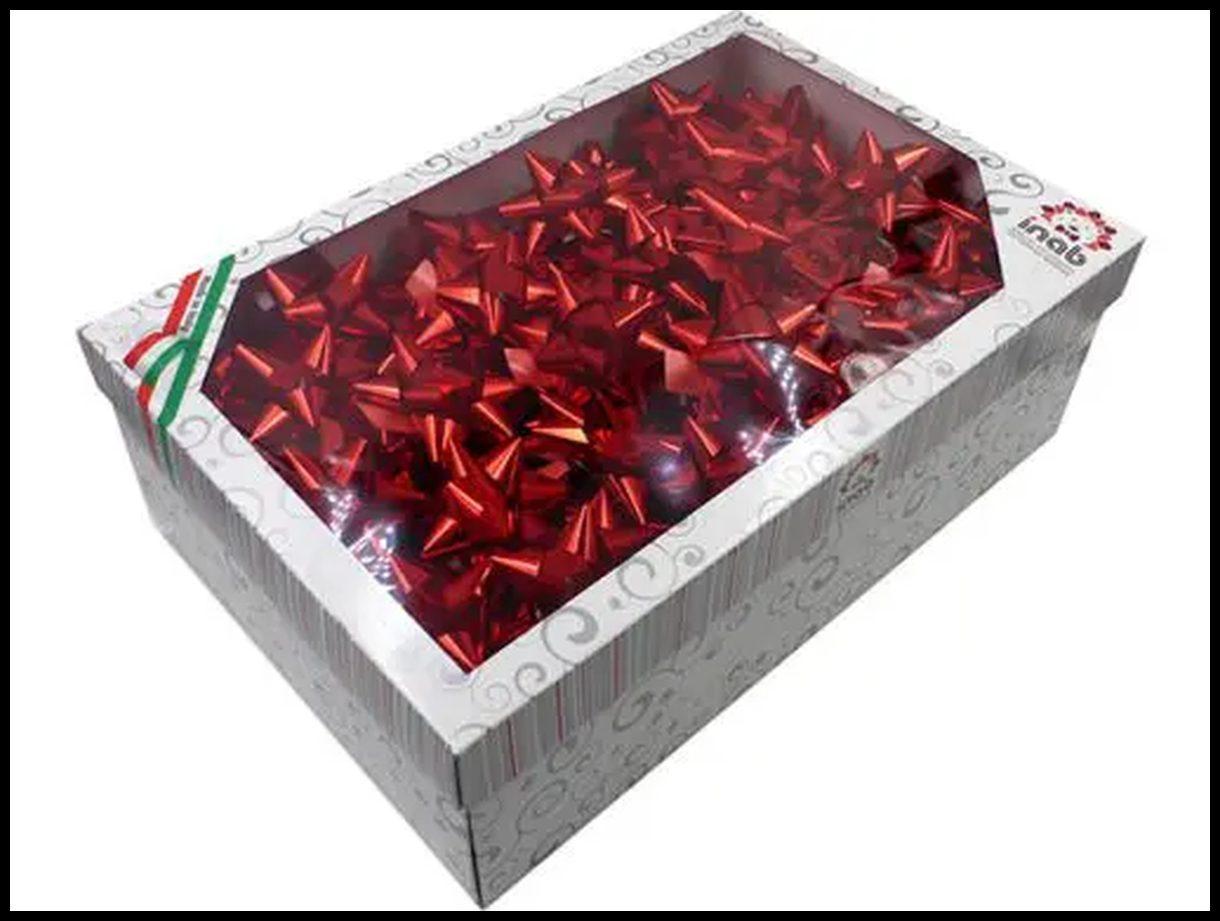 Coccarde lux met 19mm rosso 100pz