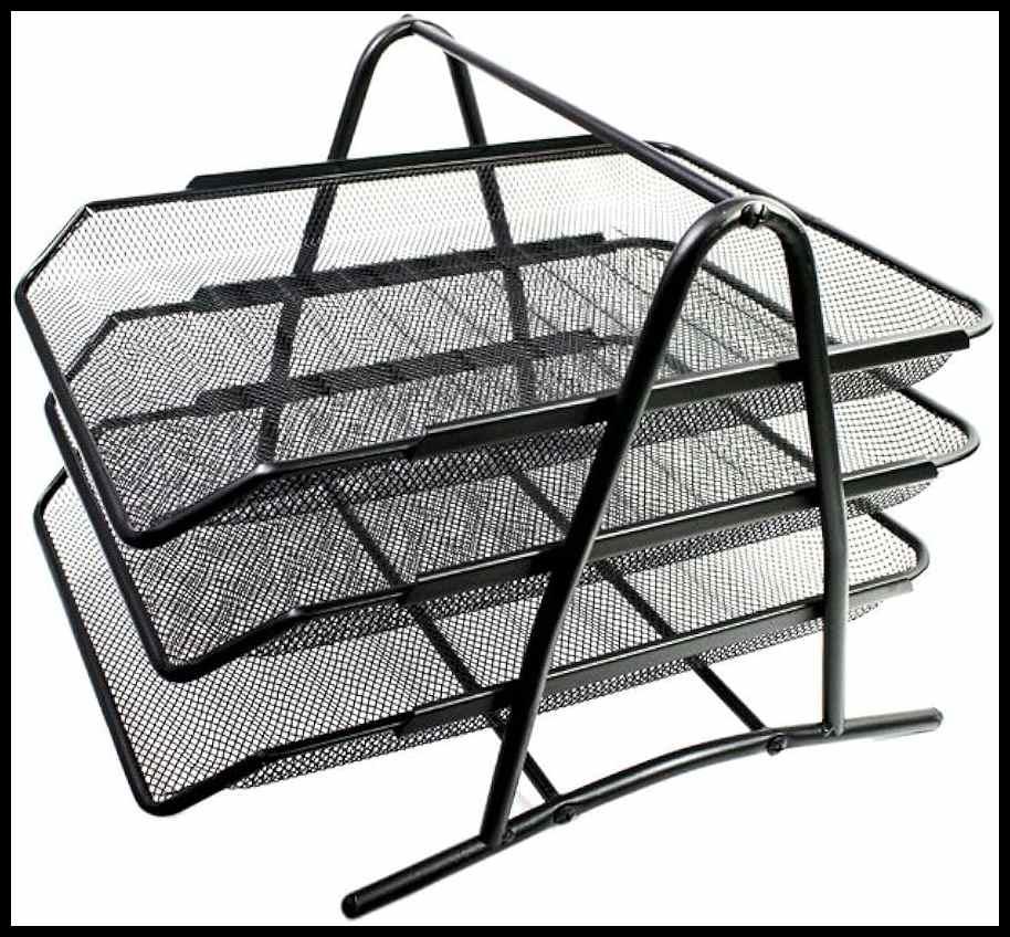 Set 3 vaschette portacorrispondenza nero