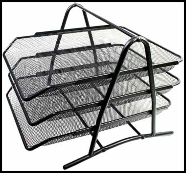 Set 3 vaschette portacorrispondenza nero