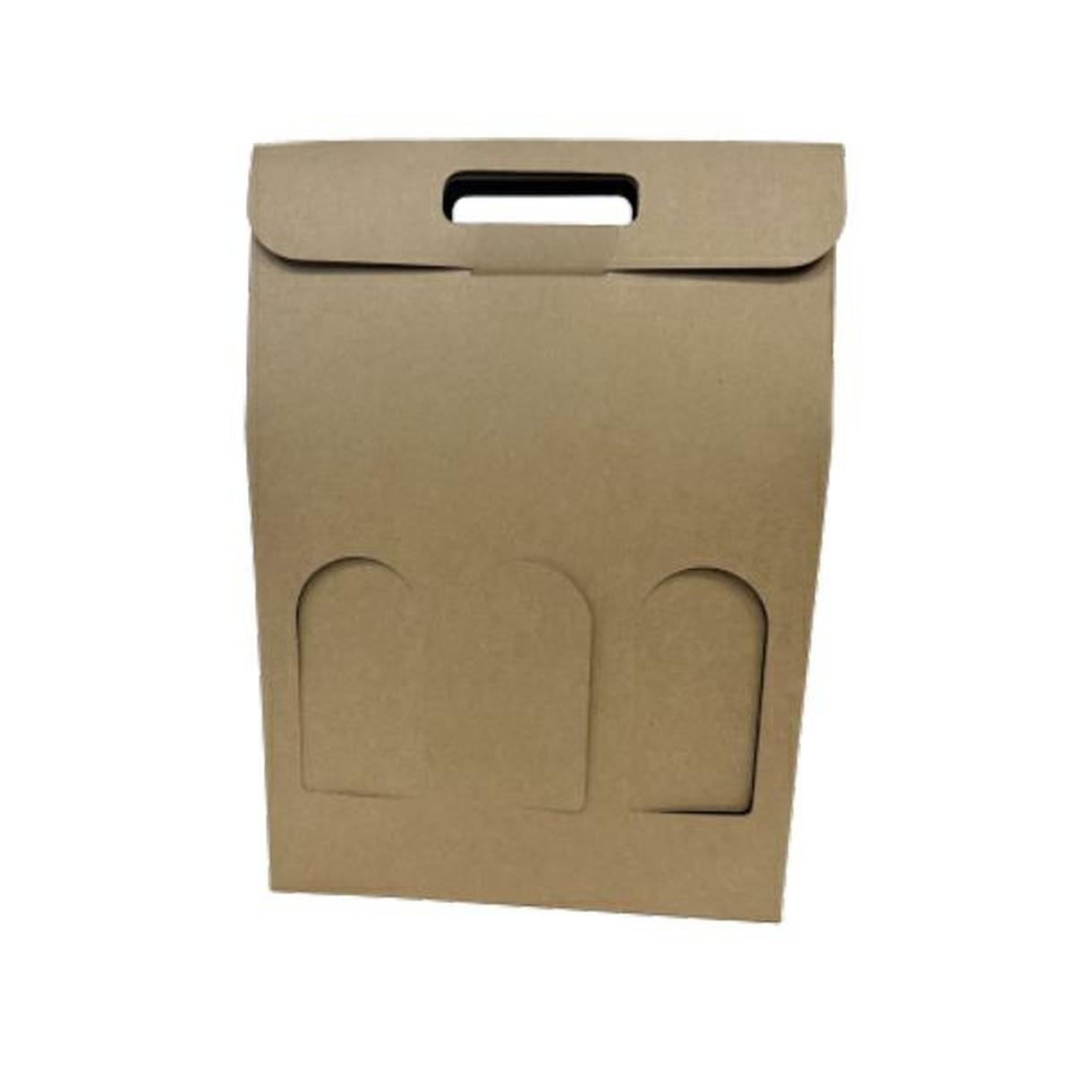 Porta bottiglia 3pz avana