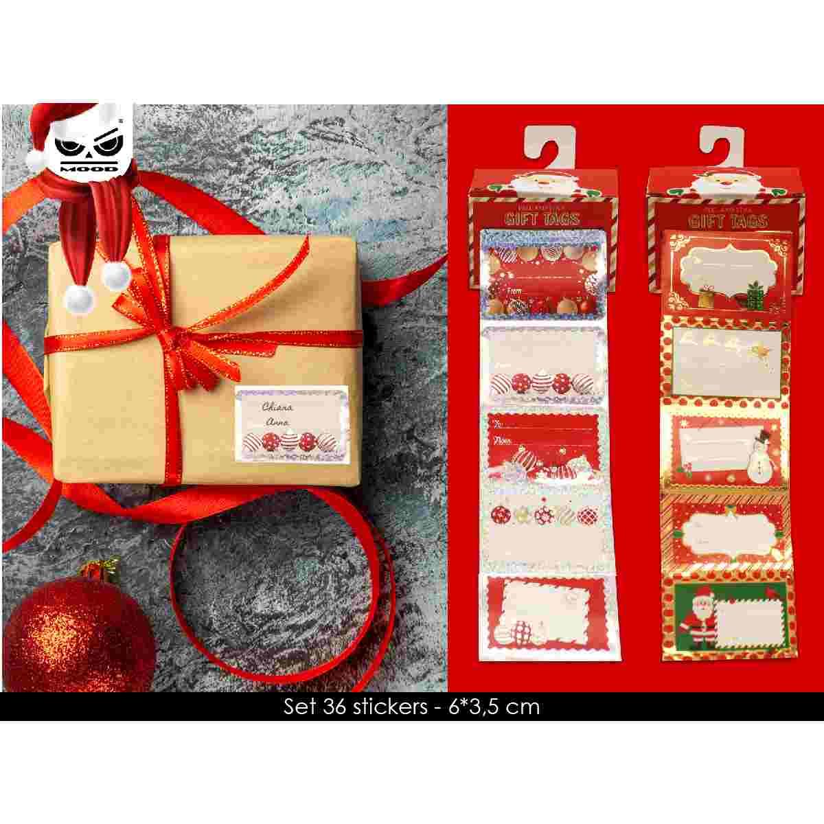 Chiudipacco sticker adesivi natalizi