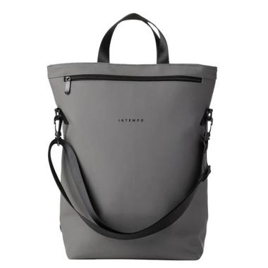 Borsa tote bag drop in gomma antipioggia grigio