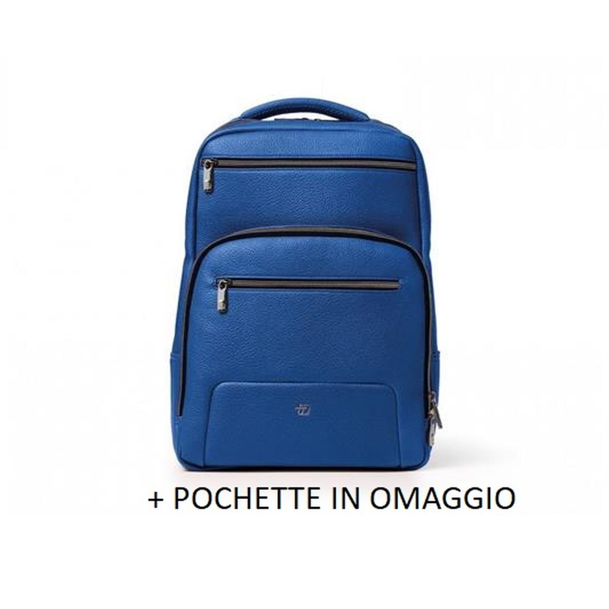 Zaino gate paint in ecopelle + pochette gate blu