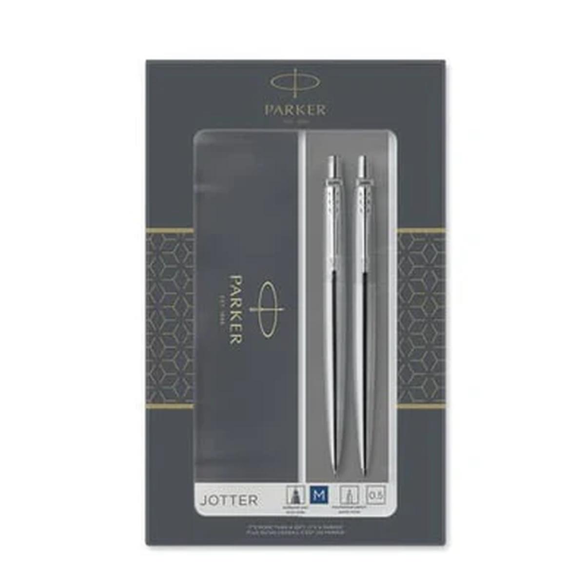 Parker duo gift set 2 jotter silver