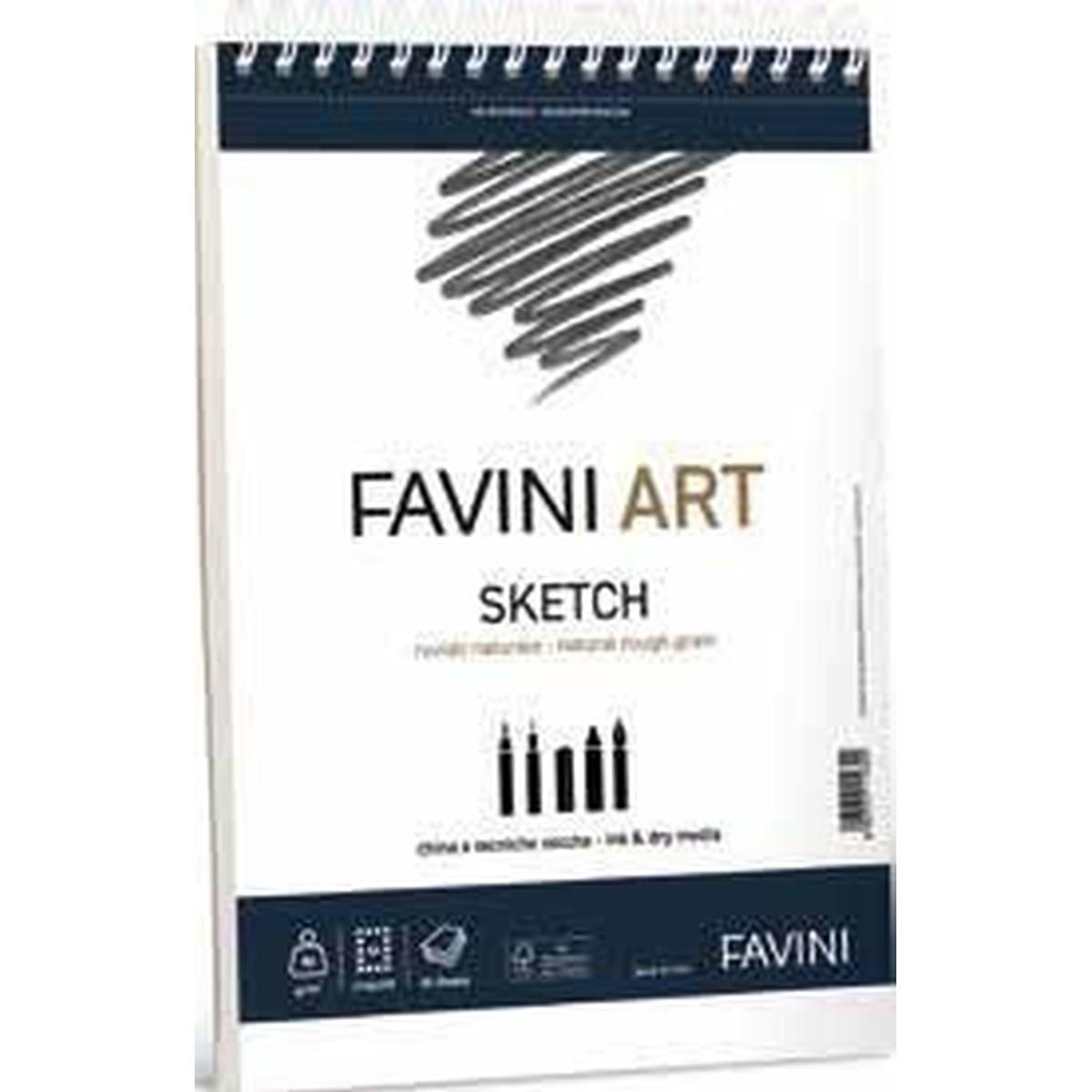 Favini art sketch spiralato a4 90gr fg20