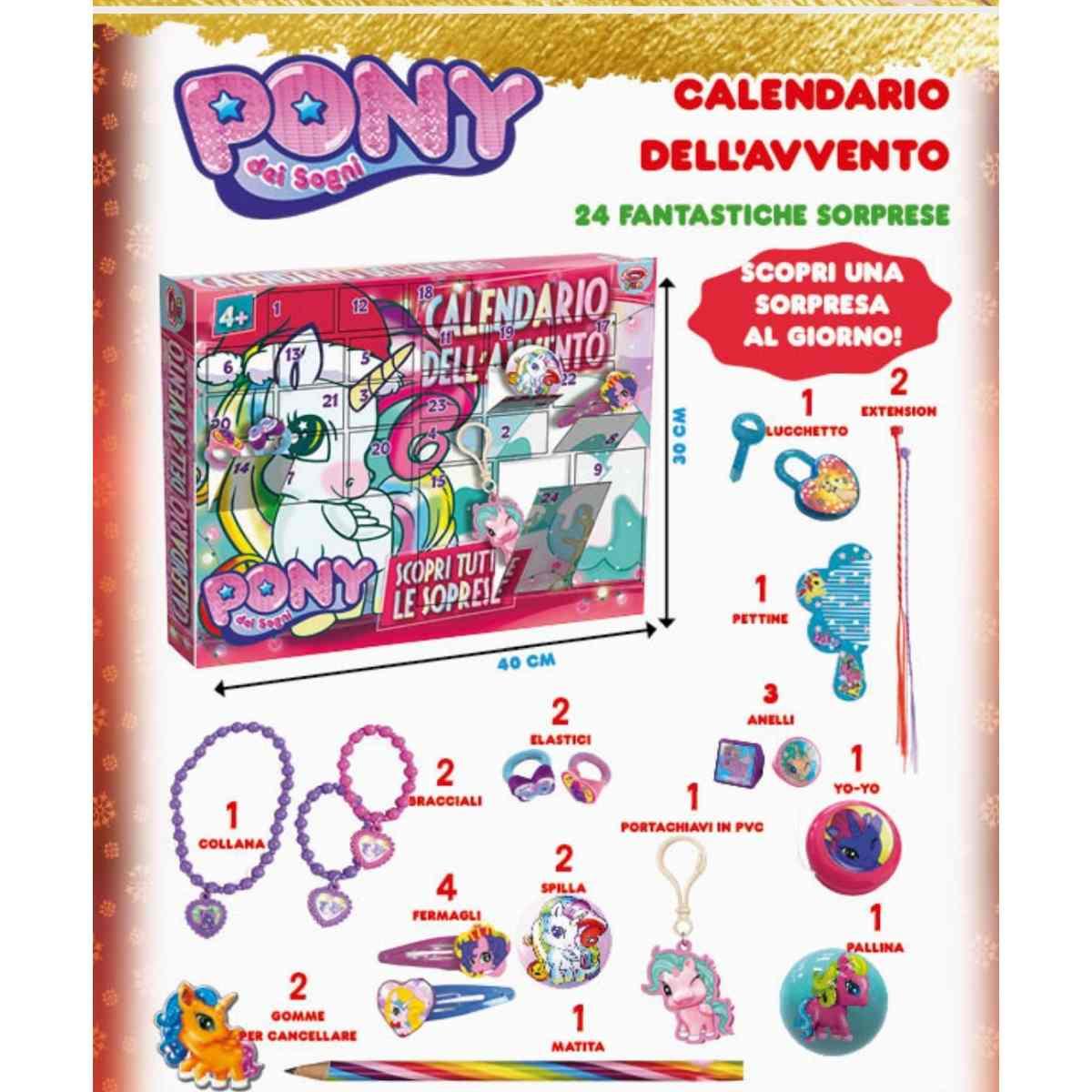 Calendario avvento pony dei sogni