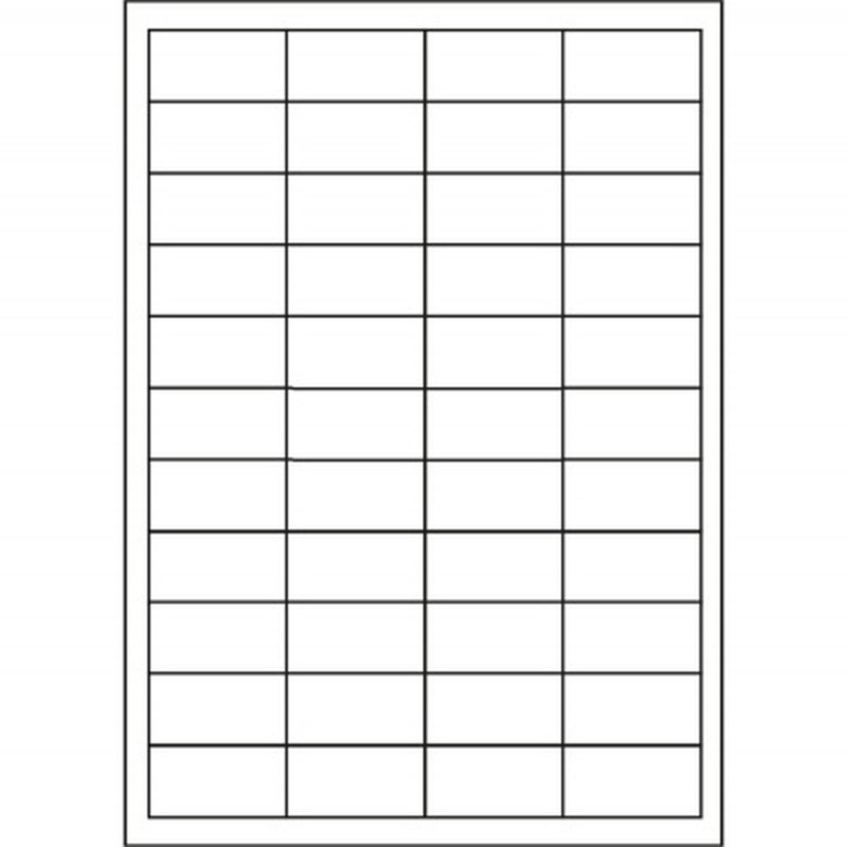Cf.100 etichette ades. su a4 25,5x47,5
