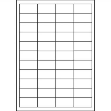 Cf.100 etichette ades. su a4 25,5x47,5