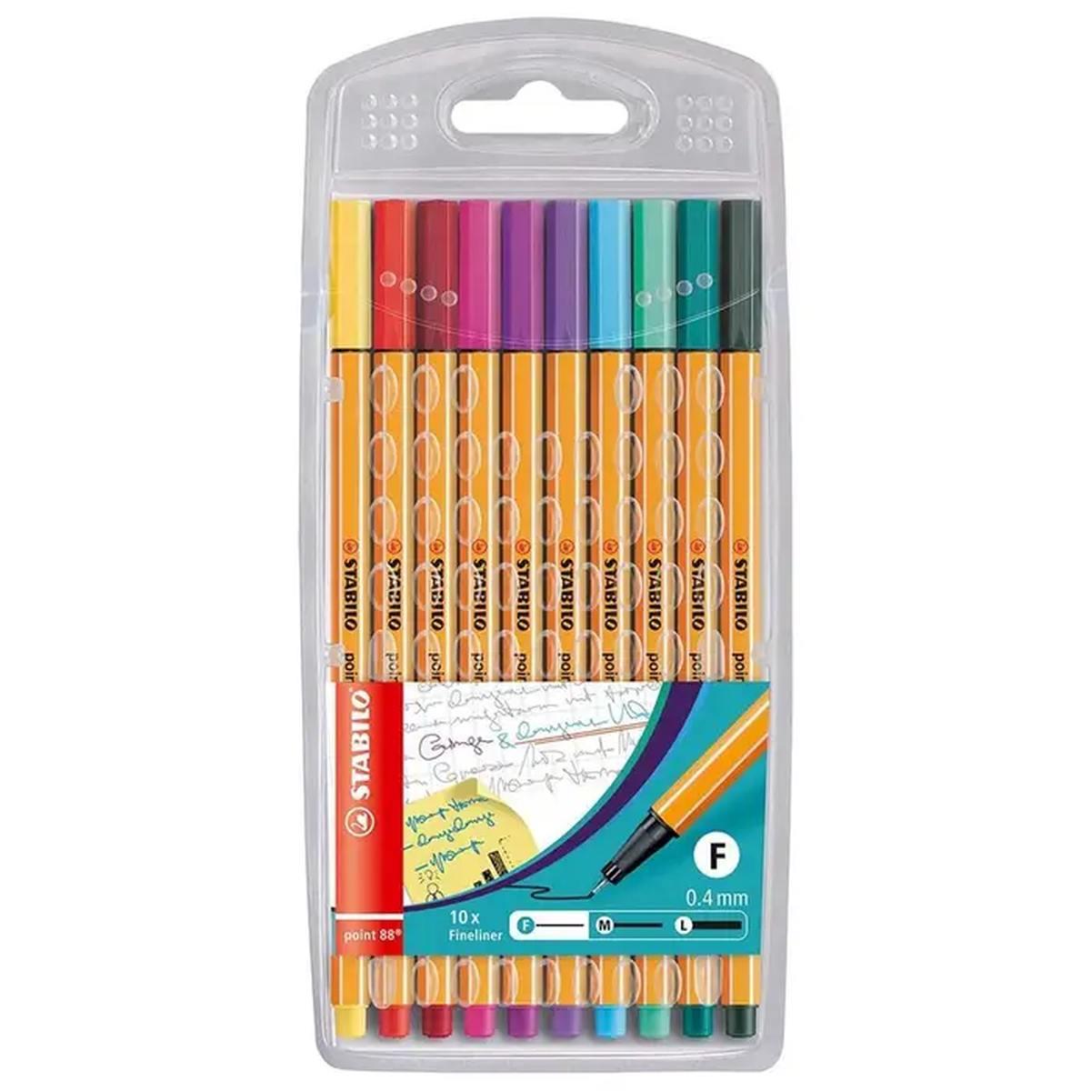 Stabilo point 88 10pz wallet cardboard