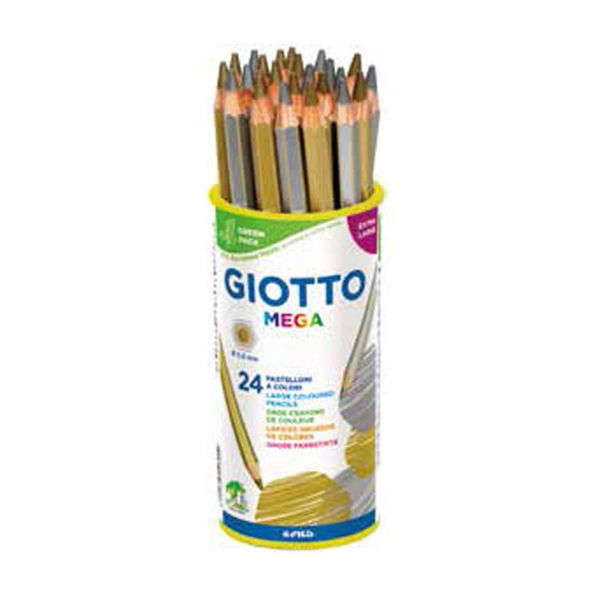 Barattolo 24 giotto mega oro argento