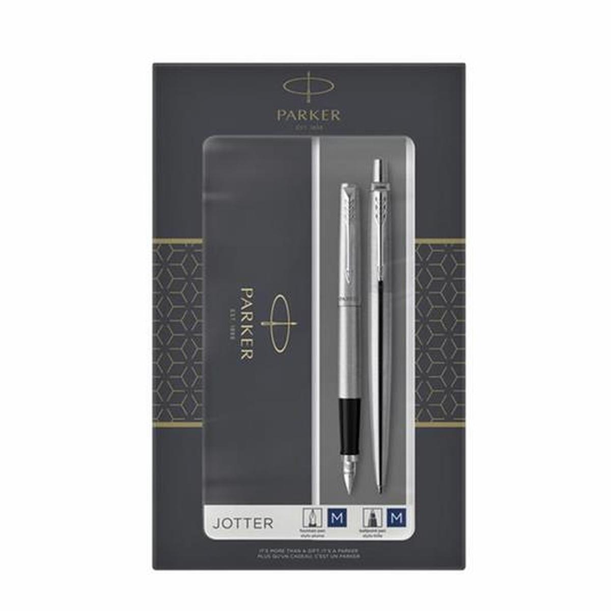 Parker duo gift set 2 sfer + stilografica ct