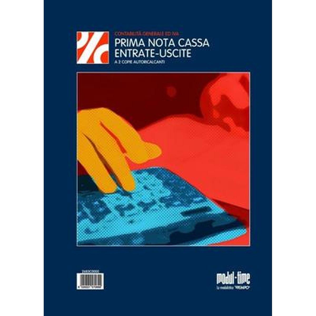 Blocco prima nota cassa a4 entrate/uscite