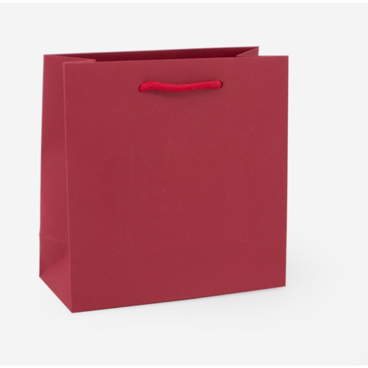 Shopper manico cordino lux gr.180 14x14x7 bordo'