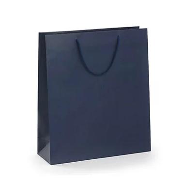 Shopper manico cordino lux gr.180 24x20x8 blu notte