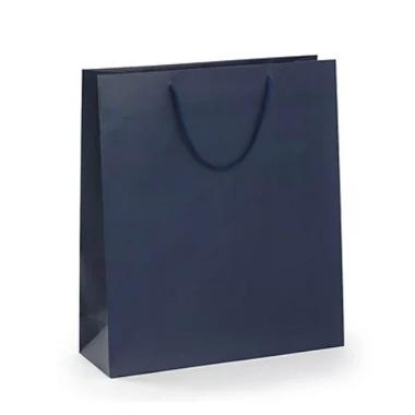 Shopper manico cordino lux gr.180 35x27x10 blu notte