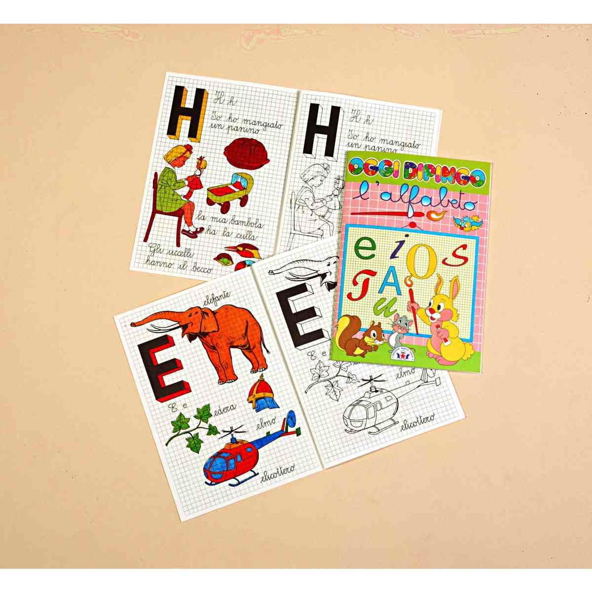 Album da dipingere alfabeto