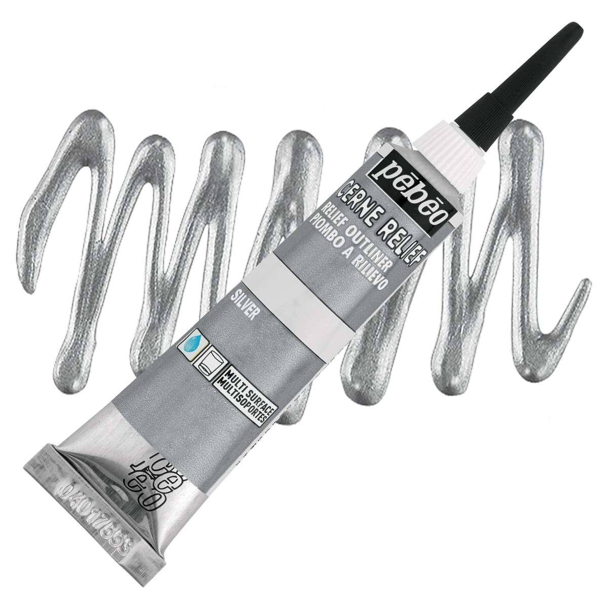 Pasta per contorni vitrail 20ml argento