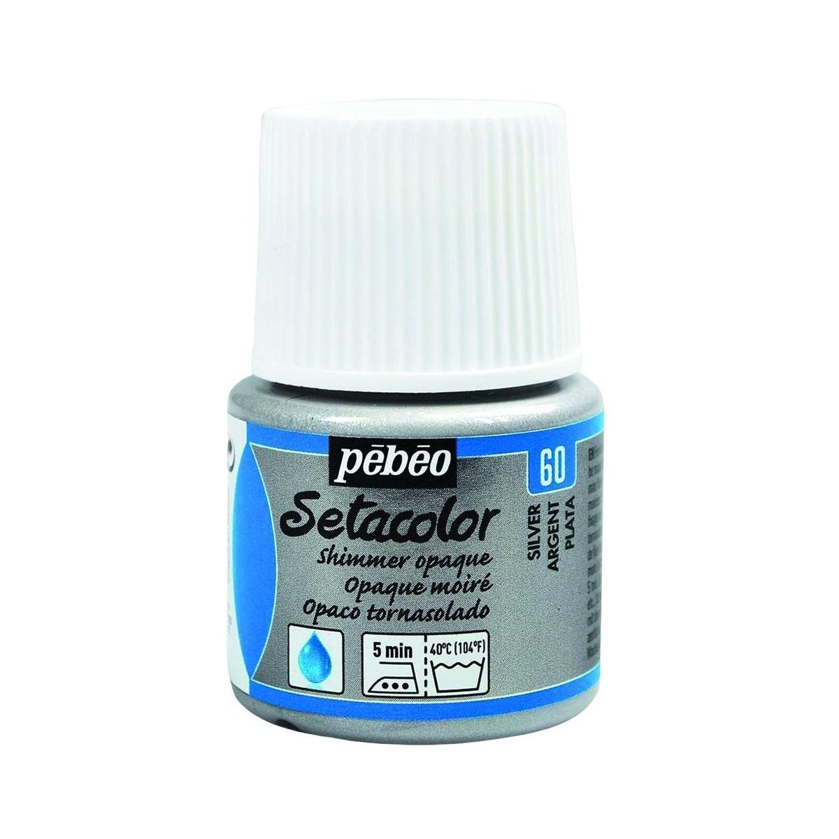 Colori per tessuto set 45ml argento