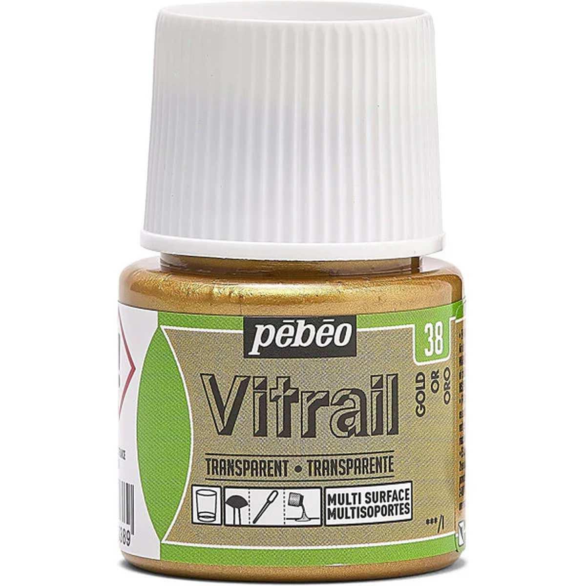 Colori per vetro vitrail 45ml oro