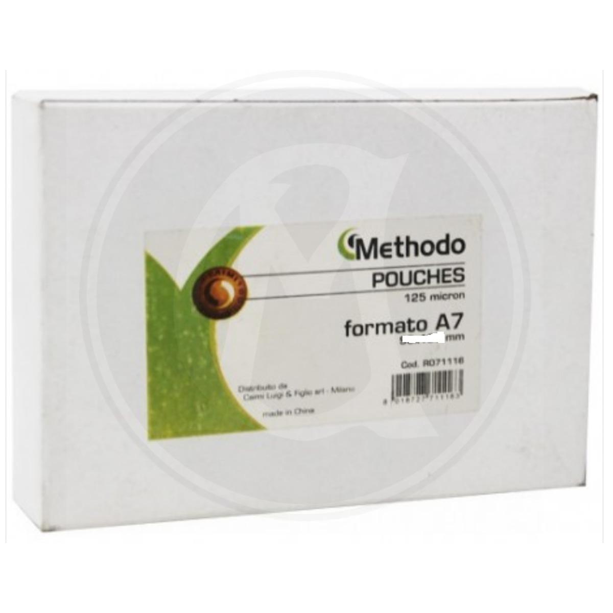Pouches card methodo a7 80x110 125my pz.100