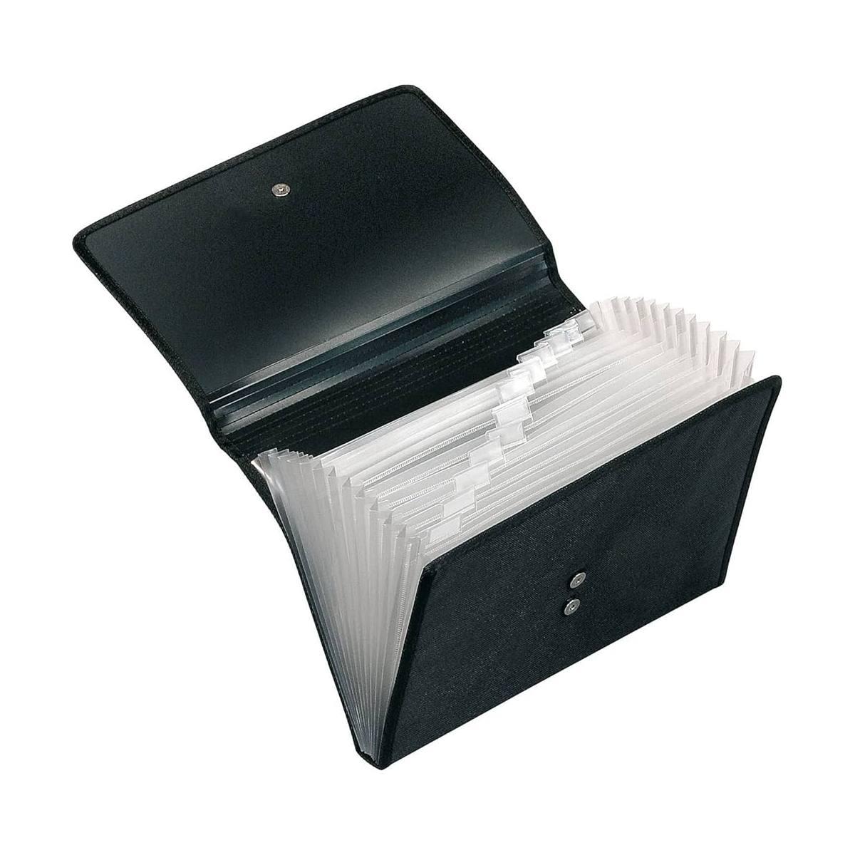 Portadocumenti a4 a soff.13 tasche nero