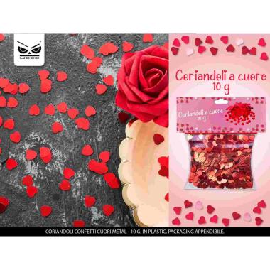 Coriandoli confetti cuori metal