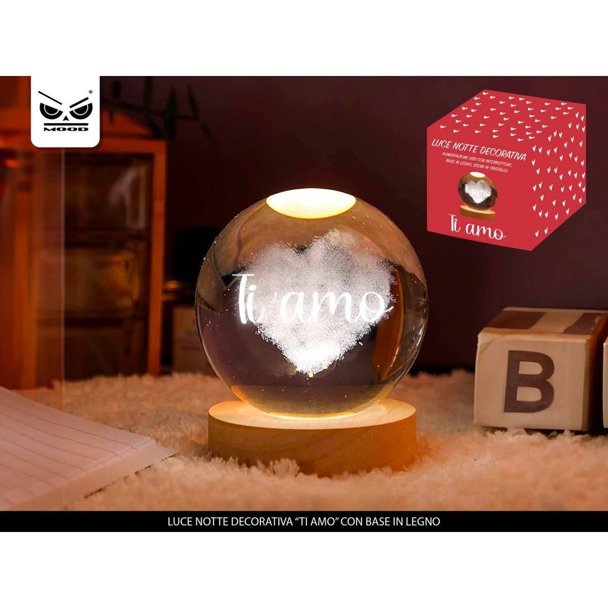 Lampada sfera ti amo