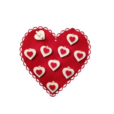 Set 10 mollette cuore love