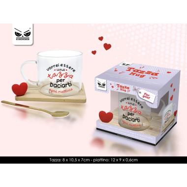 Tazza in vetro vorrei essere una ...