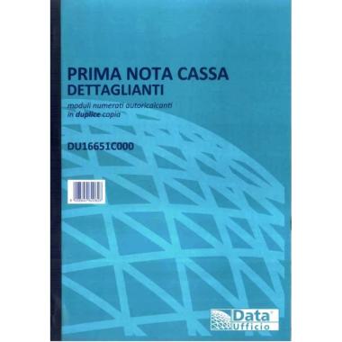 BLOCCO PRIMA NOTA CASSA DETTAGLIANTI A4 <br />2CP