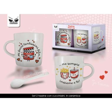 Tazzine da caffe' con cucchiaino