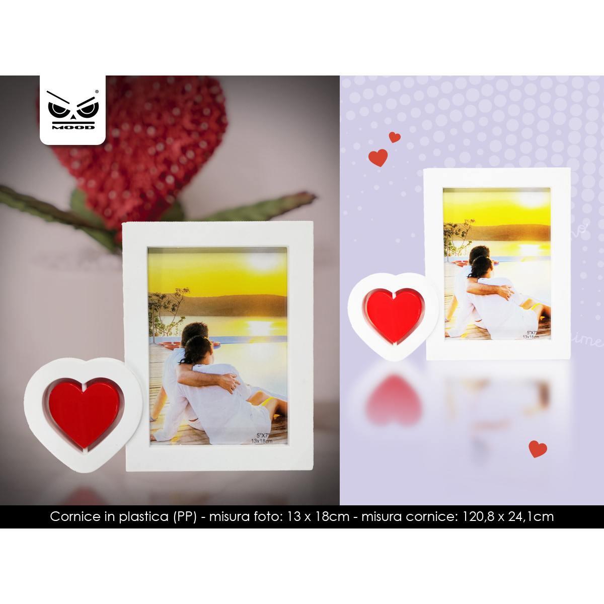 Cornice cuore rotante verticale